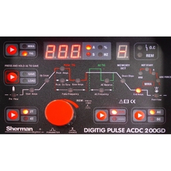 Invertorová PROFI svářečka Sherman DIGITIG pulse AC/DC 200GD