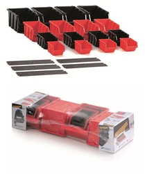 Sada boxu SETTRUCK s lištou na zeď 580x230x130,16 boxů ( NP10,8,6,4)