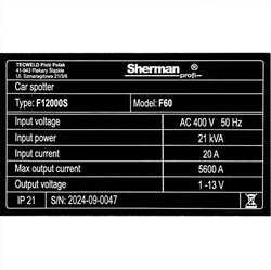 Sherman Car Spotter F60 400V 5600A -karosářská bodová svářečka, spotovačka s vozíkem