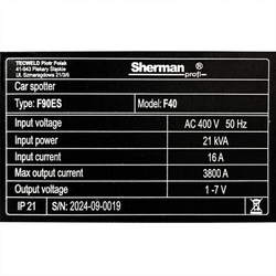Sherman Car Spotter F40 400V 3800A karosářská bodová svářečka, spotovačka s vozíkem