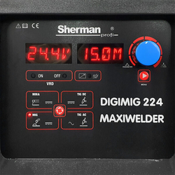 Svařovací invertor Sherman DIGIMIG 224 MAXIWELDER 4R hořák 4m