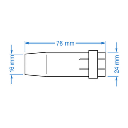 Plynová hubice Sherman pro hořáky MB 401/501 kónická