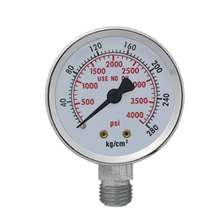 Manometer (tlakoměr) pro ventil s průtokoměrem a ohřívačem Ar/CO2 250 Bar