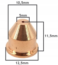 Tryska 1,0 mm 50A kuželová pro plazmový hořák CB50, PD0019-10