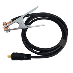 Kabel zemnící 300A / 60% se svorkou, délka 3m, vodič CCA 35mm2, zástrčka 35-50