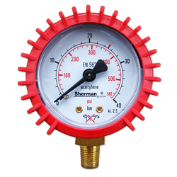 Manometer (tlakoměr) acetylen 40 Bar - M12x1,5  