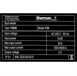 Oboustranná bodová svářečka Sherman Spot Welder F30 230V