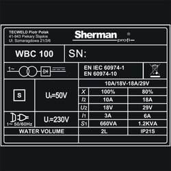 Elektrochemický čistič nerezových svarů Sherman WBC-100 
