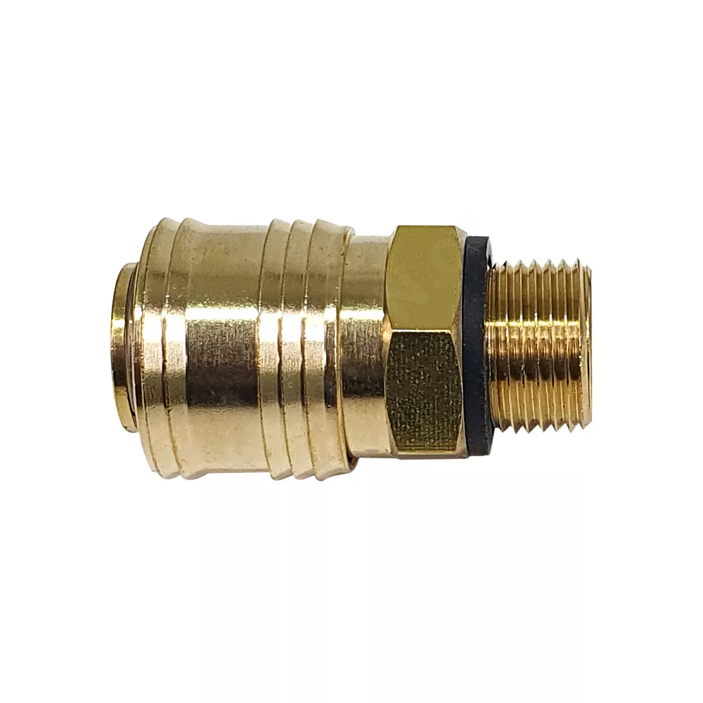 Rychlospojka typ 26 s vnějším závitem 3/8" pro pneumatické instalace, mosaz