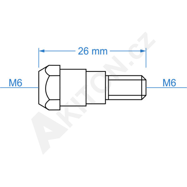 Držák průvlaku (mezikus) MB 24 M6 26mm